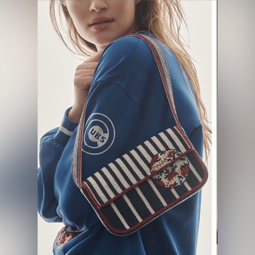 The Fiona Baseball Beaded Bag:
Icon Edition.  NWT